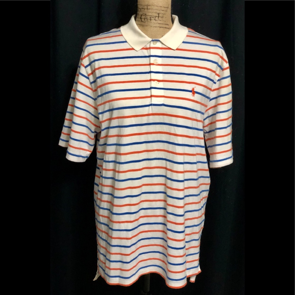 Men’s Striped Polo By Ralph Lauren Golf Shirt